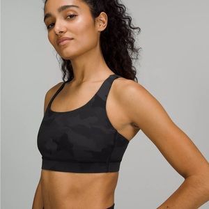 Lululemon Energy Bra in Camo Deep Coal